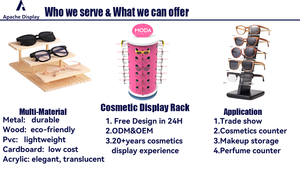 Présentoir à lunettes personnalisé pour opticien – Support <span class=keywords><strong>de</strong></span> luxe pour lunettes <span class=keywords><strong>de</strong></span> vue et <span class=keywords><strong>de</strong></span> soleil en métal, acrylique et bois – Unité <span class=keywords><strong>de</strong></span> présentation <span class=keywords><strong>de</strong></span> marque pour magasin <span class=keywords><strong>de</strong></span> détail Apache - Product Image 4