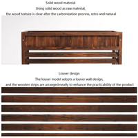 Couverture en bois pour climatiseur, support de plantes en bois rustique, cadre pour climatisation à domicile, radiateur