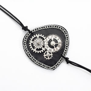 ชุดคอสเพลย์ย้อนยุคสำหรับงานปาร์ตี้วันฮาโลวีนอุปกรณ์ประกอบฉากคอสเพลย์พังก์นาฬิกาตอกหมุดที่ปิดตาหนัง - Product Image 4