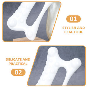 Anpassbare Weiße Gua Sha Gesichtsstraffungs- und Massage-Tools, <span class=keywords><strong>Guasha</strong></span>-Brett für Rücken, Beine, Arme, Nacken, Körper und Schultern - Product Image 2