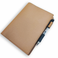 Carnet A5 en cuir PU écologique, couverture vierge pour sublimation, organiseur de documents, classeur de dossiers