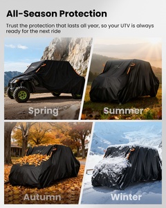 Housse UTV ILM imperméable, coupe-vent, protection toutes saisons, compatible avec Can Am Polaris <span class=keywords><strong>Kawasaki</strong></span> Textron 4-6 places, modèle MC04 - Product Image 5