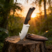 Couteau de survie multifonctionnel BM-15018 pour activités de plein air, outil EDC, lame fixe 8Cr13MoV, manche G10, OEM