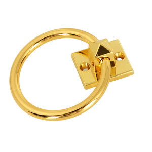 Square Round <b>Pull</b> Ring Zinc Alloy 60mm Chinese Style <b>Door</b> <b>Handle</b> Easy Installation - Product Image 1
