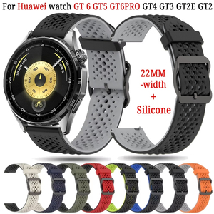 Correa Deportiva de Silicona de 22 mm para <span class=keywords><strong>Amazfit</strong></span> GTR 2/3/4, Hebilla de Seguridad, Material Transpirable, Repuesto para <span class=keywords><strong>Reloj</strong></span> <span class=keywords><strong>Inteligente</strong></span>, 10 Colores - Product Image 2