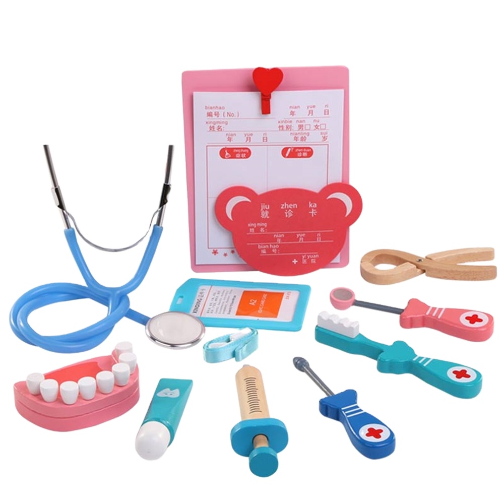 Деревянные развивающие медицинские стоматологические игрушки, ролевые игрушки