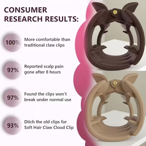 Molletta per Capelli in Silicone Morbido Bestseller, <span class=keywords><strong>Clip</strong></span> Flessibile Infrangibile, Accessorio per Capelli da Donna - Product Image 5