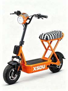 Vente directe d'usine, scooter électrique pas cher à 2 roues, vélo électrique avec pneus à vide de 14 pouces, 2 places, 48V 350W, vélo de ville électrique pour adultes - Product Image 3
