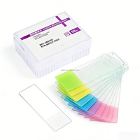 WEIAI Color Frosted Glass Medical Pathology Lab Adhesion Microscope Object Plate Thermal Transfrer PrintA ID Microscope Slides