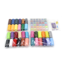 84pcs Kit de fils à coudre 36 couleurs Kit de fils pour machine à coudre 500Yards par bobines de fil polyester