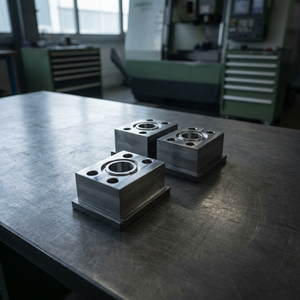 Bloc métallique usiné CNC de précision OEM avec surface en acier inoxydable poli, composants de moule sur mesure pour usage industriel - Product Image 5