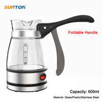 SUNTON prix de gros cafetière de style turc cafetière électrique à induction chauffe-eau mini bouilloire électrique