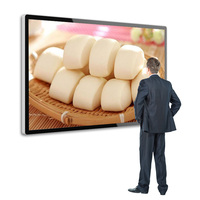 Écran d'affichage numérique LCD mural intérieur de 65 pouces, Android 11, écran publicitaire, animation 24h/24 et 7j/7 pour restaurant et centre commercial