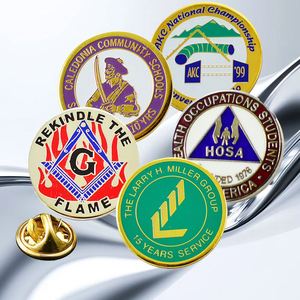 Fashion Jewelry <b>Badges</b> Soft Enamel Gold Plated <b>Pins</b> Carved Metal Crafts Brooches - Product Image 5