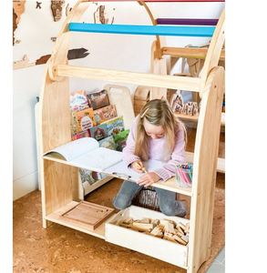 Tienda de campaña de madera Montessori para jardín de infantes, soporte de juego para niños, guardería, casa de juegos preescolar y muebles de biblioteca para uso en el dormitorio - Product Image 4