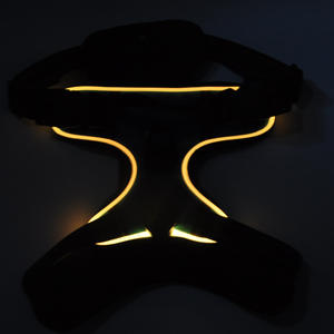 เสื้อกั๊กสุนัข RGB สะท้อนแสงชนิด C ผ้าไนล่อนปรับได้อุปกรณ์สุนัขไฟ LED ความปลอดภัยกลางแจ้งแบบชาร์จไฟได้ดีไซน์ใหม่ - Product Image 5