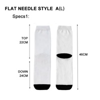 Prosub — chaussettes personnalisées à Sublimation, en Polyester, imprimées, pour les bas, pour les athlétiques, blanches, vierges
