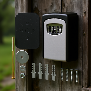 Caja de Seguridad para Llaves con Cerradura de Combinación de 4 Dígitos, Resistente al Agua, para Montar en la Pared, con Código Reajustable, de Aleación de Zinc con Recubrimiento en Polvo, para Viajes - Product Image 2