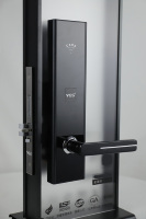 Serrure de porte d'hôtel avec carte RFID, poignée TCP/IP, serrure de porte électronique pour hôtel moderne, appartement