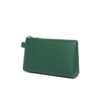 Tas Kosmetik Kulit PU Datar dengan Logo Custom, Resleting, dan Loop Samping, Ultra Ringan untuk E-commerce