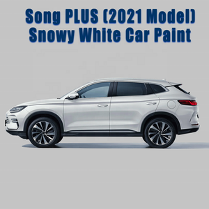 Peinture de base 1K blanc neige compatible avec Song PLUS 2021, revêtement acrylique pour la retouche automobile, <span class=keywords><strong>prix</strong></span> de gros usine - Product Image 1