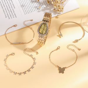 2026 Trending Elegant Women's Watch Roman Numeral Display Tempered Butterfly Element Shining Series Jewelry <b>Set</b> Perfect <b>Gift</b> <b>Set</b> - Product Image 4