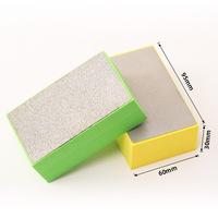 PMS 55x90mm polissage tampon abrasif béton verre pierre granit marbre diamant polissage à la main bloc de ponçage
