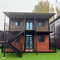 Maison préfabriquée en conteneur extensible de luxe à haute stabilité, 3 à 4 chambres