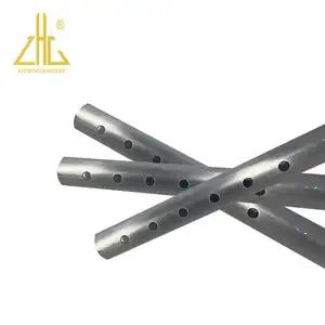 6063 Polish aluminium tube profile telescopic pipes profile pipe