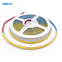 Bande LED COB Flexible Adressable de Haute Qualité 480 LED/m 5M 12V/24V DC Nouvelle Blanc avec Contrôle Vocal Vente Directe Usine