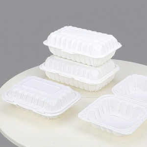 Best Selling 2026 Factory Disposable <b>Foam</b> Food Container Take Away Lunch Box with Hinged Lid - Product Image 3
