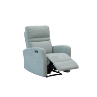 Sofá reclinable giratorio extensible de tela moderna con control remoto para la comodidad de los ancianos en la sala de estar