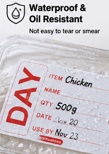 49x74mm Removable Food Storage Labels Waterproof Oilproof Freezer Safe <b>Kitchen</b> Food Rotation Day <b>Sticker</b> - Product Image 6