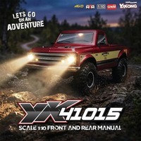 Voiture RC électrique brossée Yikong YK 41015 YK41015 1/10 4x4 télécommandée, véhicule tout-terrain Rock Crawler