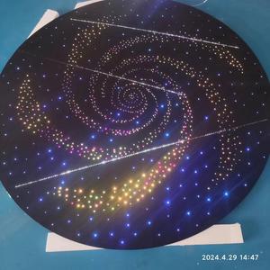 Pannello a Fibra Ottica per Soffitto Effetto <span class=keywords><strong>Cielo</strong></span> Stellato Dia 1,8m Modello Vortice e Meteora Cadente - Product Image 1