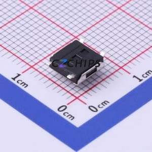 UK-B0229G31-SP25Y Tactile Switch SMD-4P,6.2x6.2mm Switch Single Pole Single Throw Round Button 2.5N Vertical Mount - Product Image 2