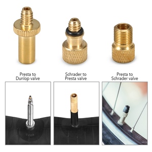 Adaptateur de <span class=keywords><strong>Valve</strong></span> de vélo, kit de conversion de <span class=keywords><strong>Valve</strong></span> de pneu Presta à <span class=keywords><strong>Dunlop</strong></span>, <span class=keywords><strong>Schrader</strong></span> à Presta - Product Image 4