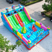 Grand château gonflable pour enfants, aire de jeux extérieure, maison de rebond gonflable, toboggan, parcours d'obstacles, jouet gonflable