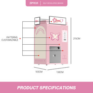 Cabina de Fotos Automática con Espejo JLJCommercial en Venta, con Máquina Expendedora que Funciona con Monedas, Impresión Instantánea, Calidad de Estudio de Retratos - Product Image 4