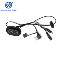 Interrupteur de contrôle de température en silicone 5V avec protection IP65, noir, pour la domotique, tapis chauffant et climatisation