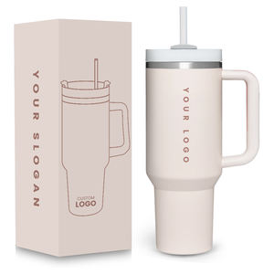 Vaso Térmico de Acero Inoxidable con Aislamiento al Vacío de Doble Pared, Reutilizable, con Logotipo Personalizado, Tapa con Asa, para Bebidas Calientes y Frías, Venta al Por Mayor - Product Image 1