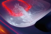 Baignoire balnéo autoportante moderne MJ7012 en acrylique avec jets de massage à LED, écologique, avec drain inclus, garantie 5 ans pour hôtels