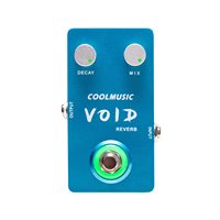 Pedal Efek Gitar Reverb Grosir 9V Mini Stompbox dengan Kontrol Decay Mix untuk Pedalboard Gitar