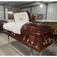 Ataúd funerario HC3 de madera, venta al por mayor y usado, a la venta