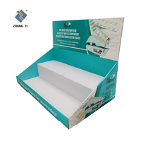Présentoir personnalisé d'autocollants de comptoir à 3 niveaux au détail Présentoir de jouets de table Présentoir de comptoir en carton