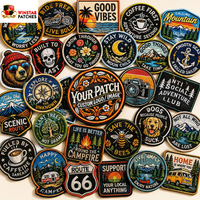 Patch brodé 3D personnalisé, logo brodé vintage, pour casquette de camionneur, patchs thermocollants, vente en gros pour vêtements