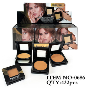 Nouvelle conception, poudre pressée pour le visage, 3 couleurs, fini mat, imperméable, pour tous types de peau, avec un miroir et un éponge - Product Image 2