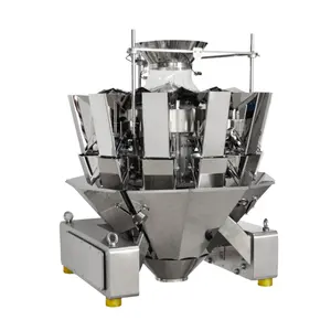 10 head 1.6L flat hoppers multi-headed packaging scale multihead weighing machine for food industry