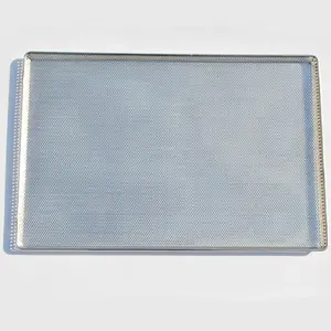 Customized stainless Steel 304 Metal Mesh perforated sheet punching tray drying perforated bake tray baking tray sheet pan