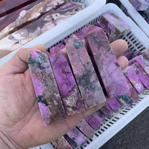 Vente en gros de Purpurite de Mangani Purpurite, Pierre Gemme de Guérison, Tour de Purpurite, Cristal Naturel à Pointe Violette, Artisanat pour Cadeau et Décoration - Product Image 6